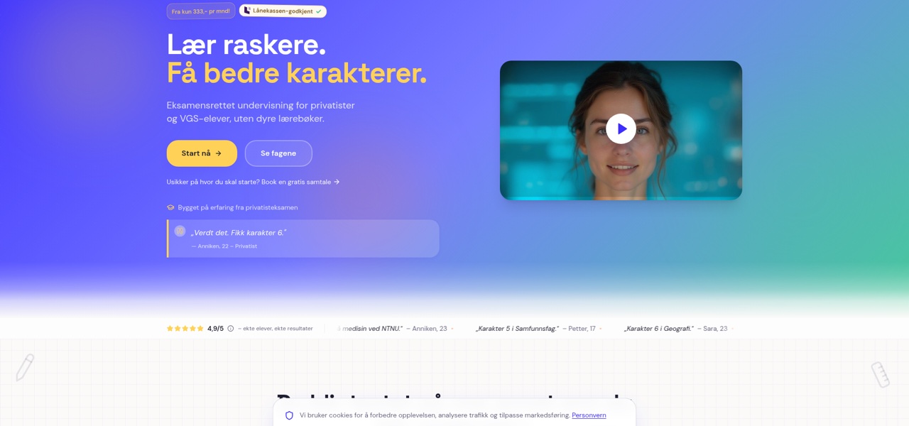 EksamenAI - AI-powered exam prep for Norwegian students
