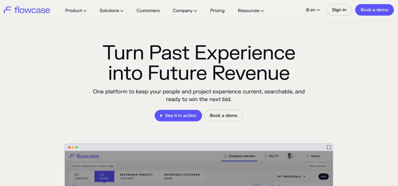 Flowcase - B2B SaaS platform