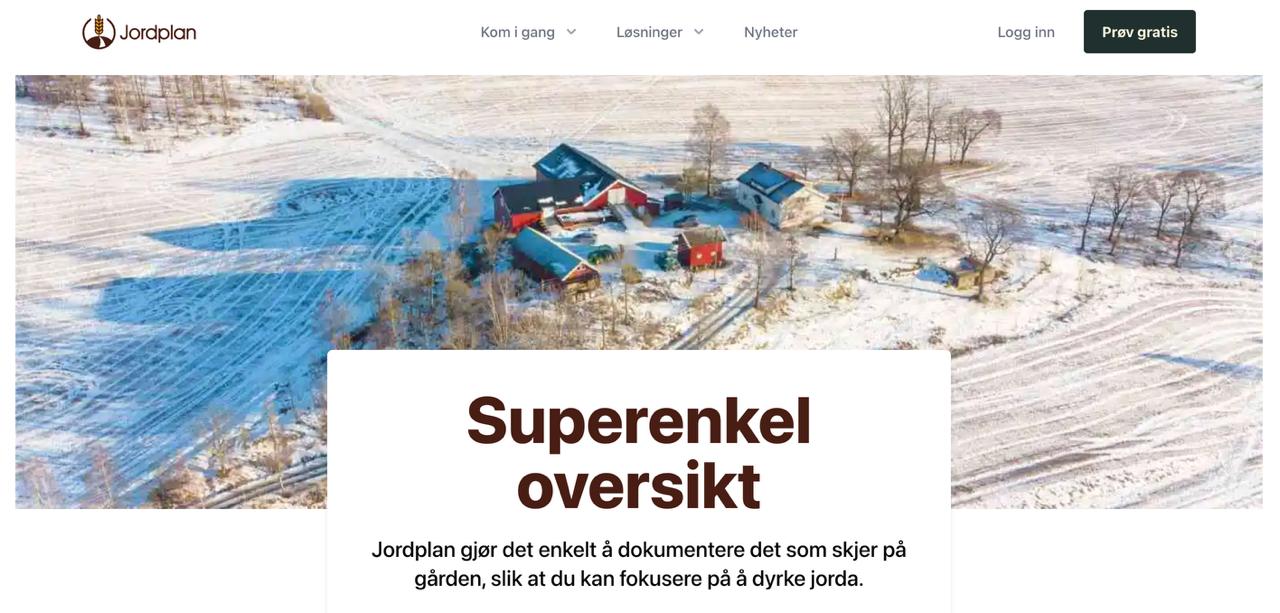 Jordplan - Agricultural management software