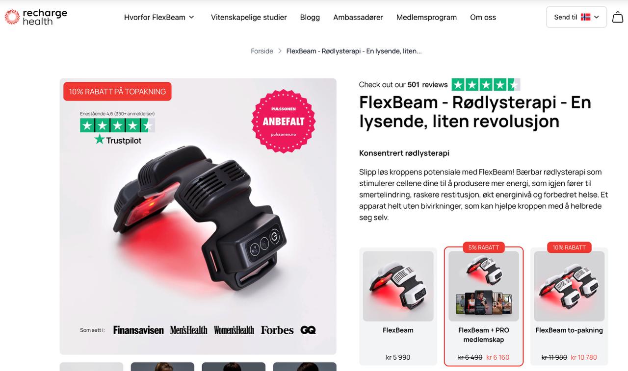 Recharge Health - Infrared light therapy